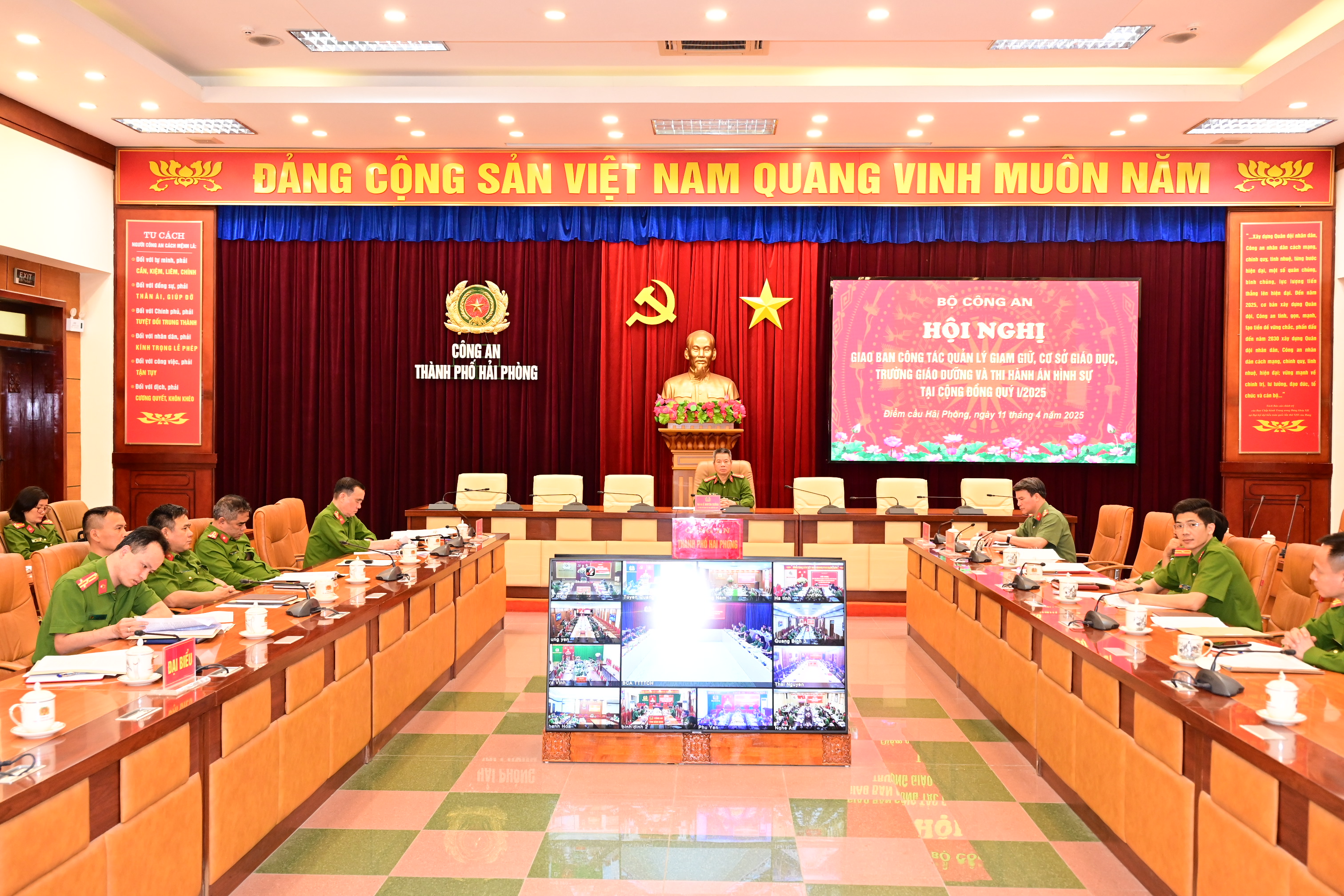 Giao ban công tác giam giữ, cơ sở giáo dục, trường giáo dưỡng và thi hành án hình sự tại cộng đồng Quý I/2025